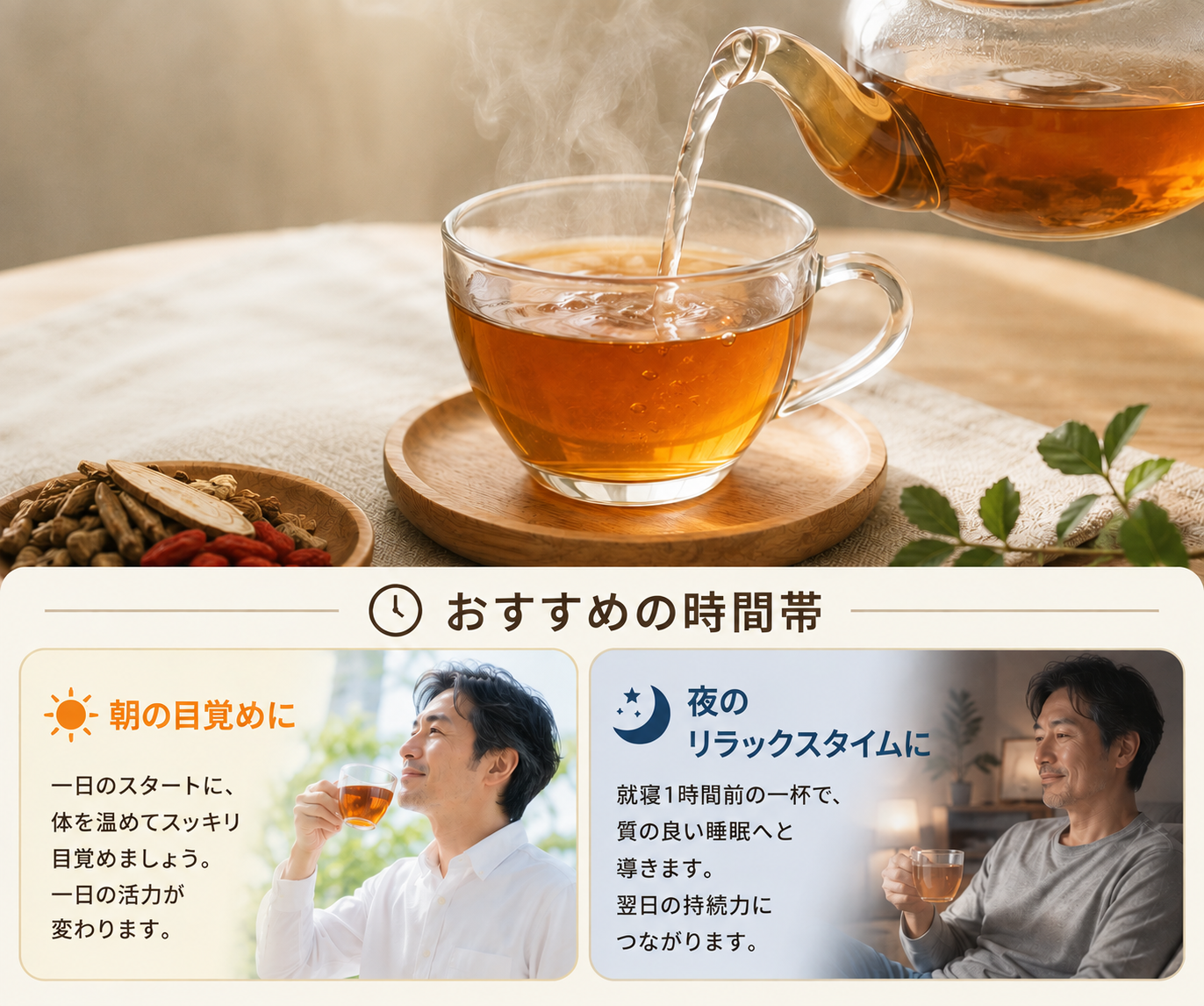 お湯を注ぐ